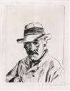 LOVIS CORINTH Selbstbildnis im Strohhut.